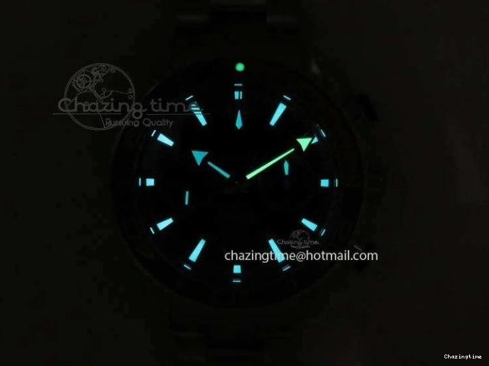 1223 Planet Ocean Master Chronometer Chrono SS OM 1:1 Best Edition Gray Dial On SS Bracelet A Reliable 8180